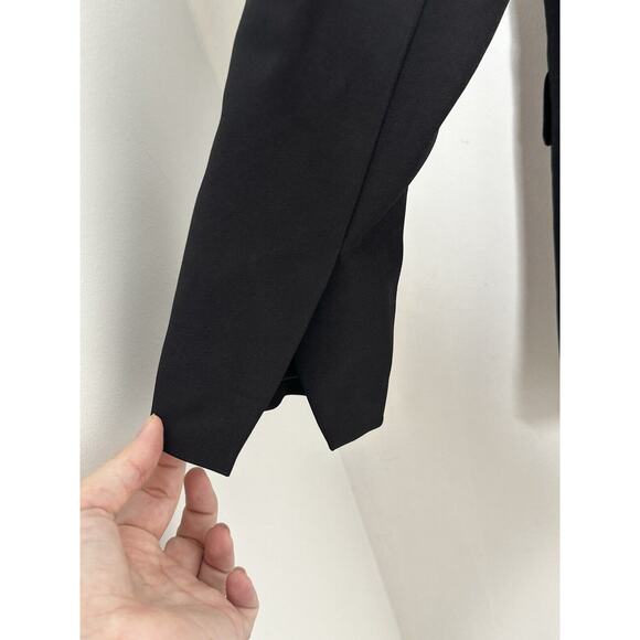 Diane Gilman Women’s Black Ponte Boyfriend 1 Button Stretch Blazer Sz S NWT - Picture 6 of 6